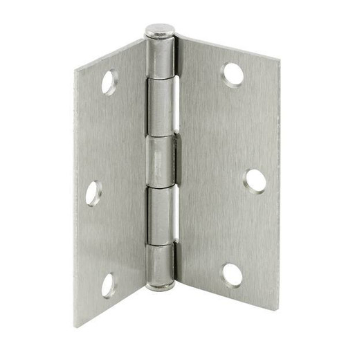 Prime-Line 3-1/2" Residential Pivot Door Hinge, Satin Nickel, Package Of 3 U 1150253