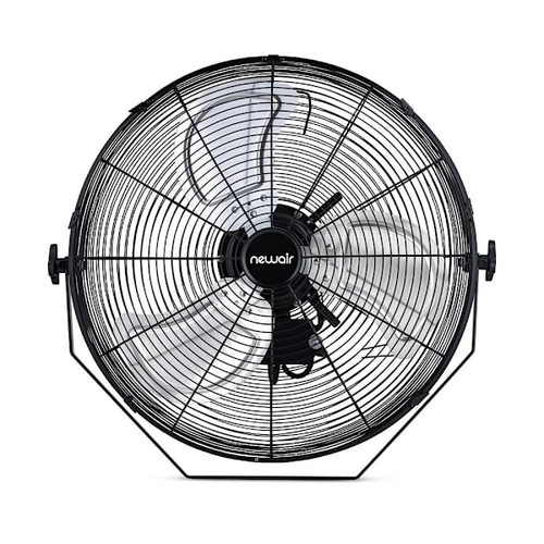 NewAir 18" Outdoor-Rated Fan - Floor Or Wall Mounted 3 Fan Speeds And Tilt Head NIF20WBK00