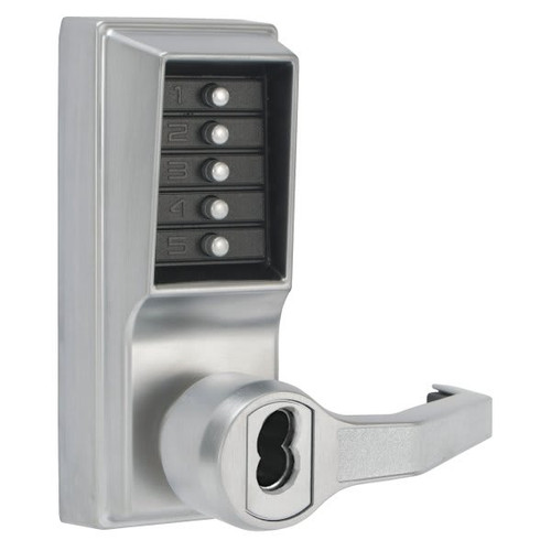 Dormakaba Cylindrical Lever Lock, Sargent Lfic Prep, Less Core, Satin Chrome LR1076R-26D-41