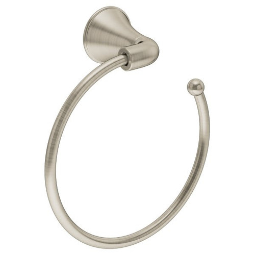 Symmons Elm Wall Mounted Towel Ring, Satin Nickel Finish 553TR-STN