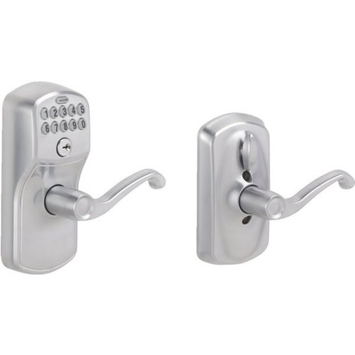 Schlage Plymouth Keypad Entry With Flex-Lock, Satin Chrome FE595 PLY 626 FLA