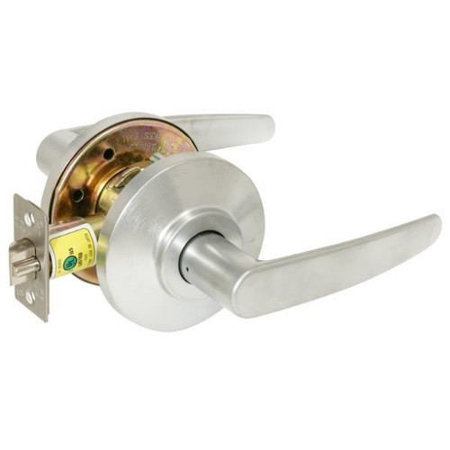 Best 7k Series  Passage Curved/No Return Cylindrical Lockset, Keyless (Satin Chrome)