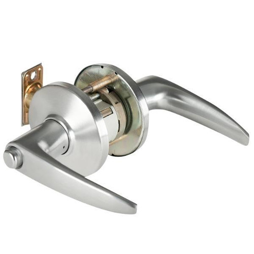 Best 9k Series Privacy Function Cylindrical Lockset, Keyless, Satin Chrome