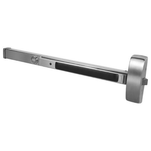 Sargent 80 Series Rim Exit Device, Nightlatch Function, 36, Stainless Steel
