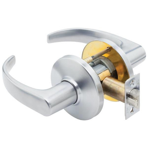 Best 9k Series 3 In Convex Privacy Function Cylindrical Lockset (Curved Return) (Satin Chrome)