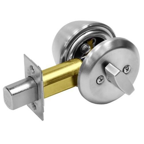 Sargent 480 Series Grade 1 Single Cylinder Deadbolt, La Keyway, Bright Chrome