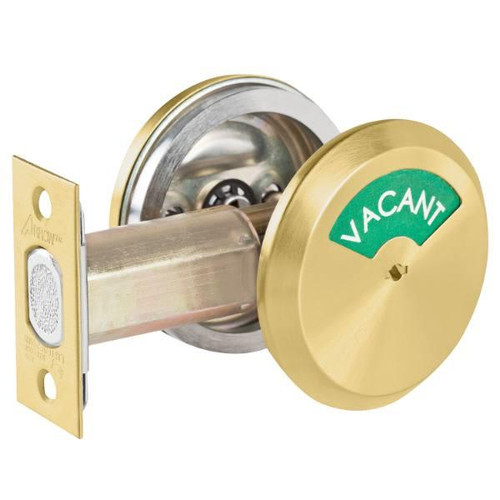 Arrow E Series Grade 2 Occupancy Indicator Deadbolt, Satin Brass ,