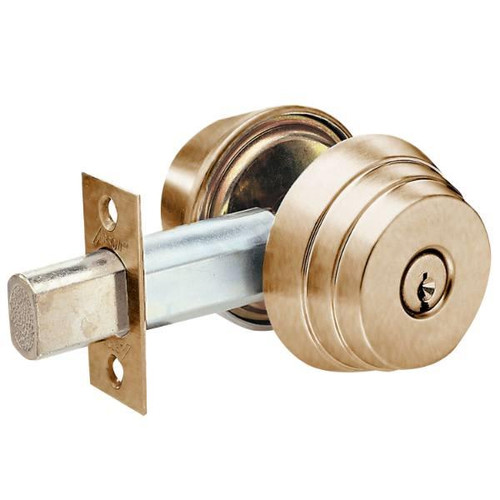 Arrow E Series Grade 2 Single Cylinder Deadbolt, C Keyway, Satin Bronze