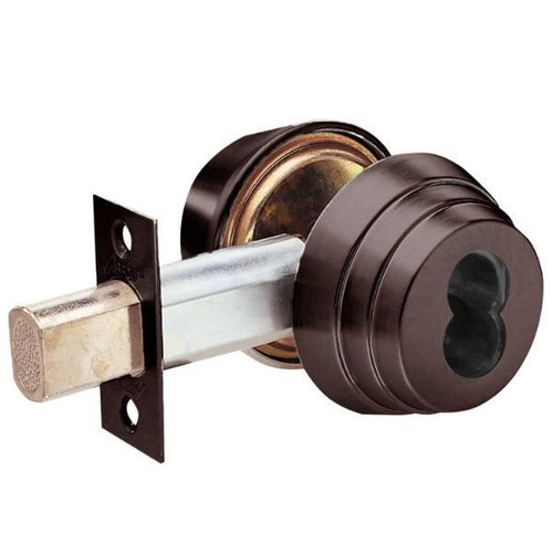 Arrow E Series Grade 2 Single Cylinder Deadbolt, Less Core, Oil Rubbed Bronze