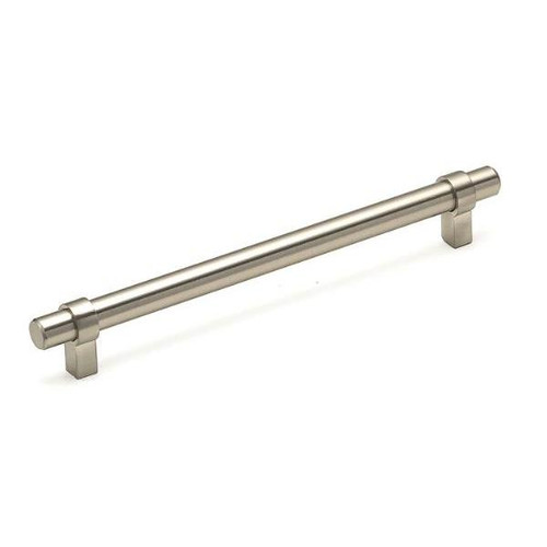 Richelieu Contemporary 7-9/16-In Cabinet Pull Brushed Nickel Metal