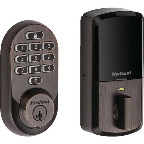 Kwikset Halo Venetian Bronze Wifi Enabled Smart Electronic Deadbolt With Smartkey Security