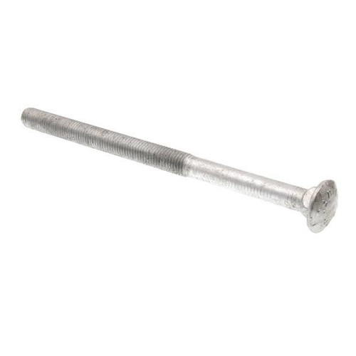 Carriage Bolts, A307 Grade A Hot Dip Galvan Steel, Package Of 10