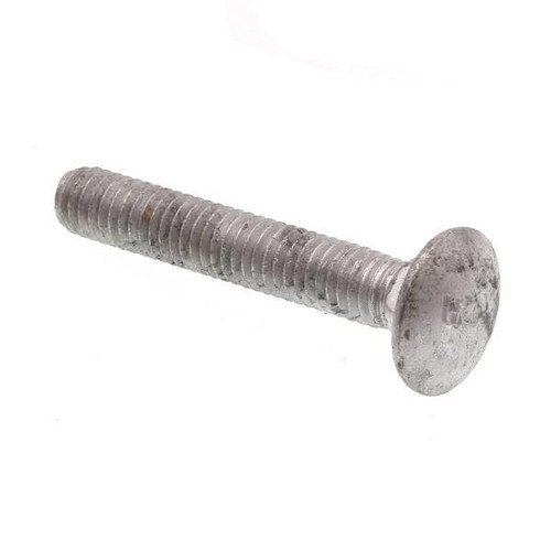 Carriage Bolts, 18, A307 Grade A Hot Dip Galvan Steel, Package Of 25