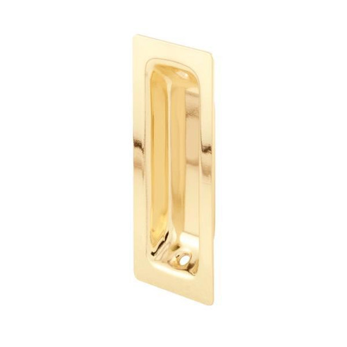 3 In. Brass Oblong Closet Door Finger Pull Package Of 2