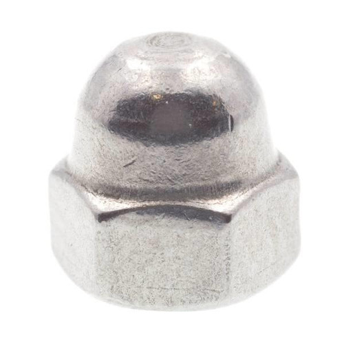 Acorn Cap Nuts, M0.50, Ss, Package Of 10