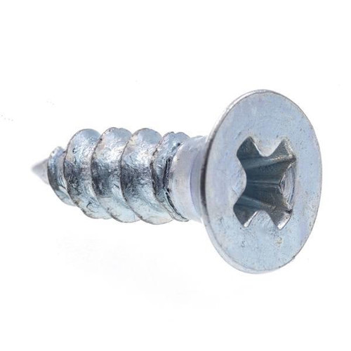 Wood Screws, Flat Head, Phillips , #4 8 In, Zinc, Package Of 50