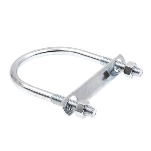 U-Bolts, Round Bend, Zinc, Package Of 10