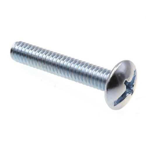 Machine Screws, Truss Hd, Phil/ Slot Com, Zinc, Package Of 100