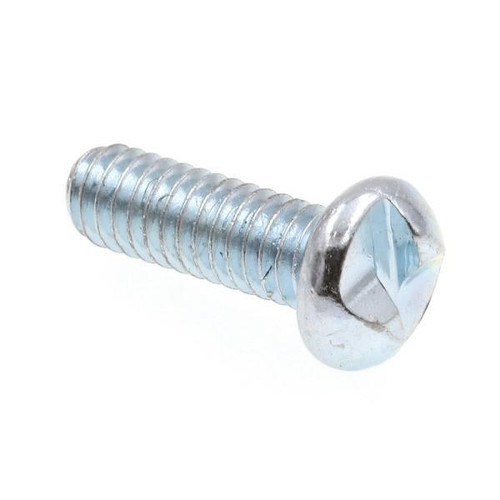 Machine Screws, One-Way, Round Hd, #8.,zinc, Package Of 100