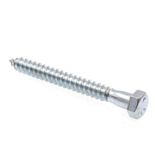 Helag Screws, A307 Grade Azinc, Package Of 25