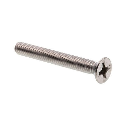 Machine Screws, Flat Hd, Phillips Dr, #12-1-., Ss, Package Of 25