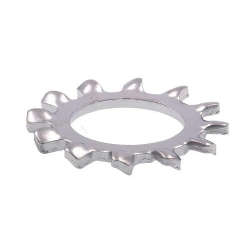 External Tooth Lock Washers,400 Series Ss, Package Of 10