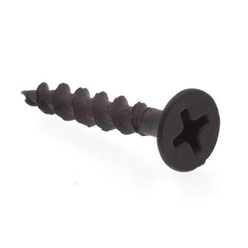 Drywall Screws, Bugle Hd, Phillips Dr, #6 , Black, Package Of 100