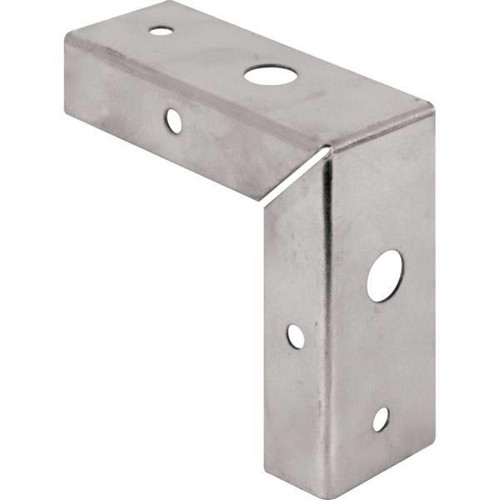 1- Stamp Steel Bi-Fold Door Corner Brackets, Zinc , Package Of 2