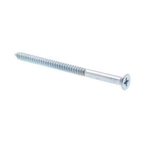 Wo Screws, Flat Hd, Phillips Dr, #9 3 In,zinc, Package Of 25