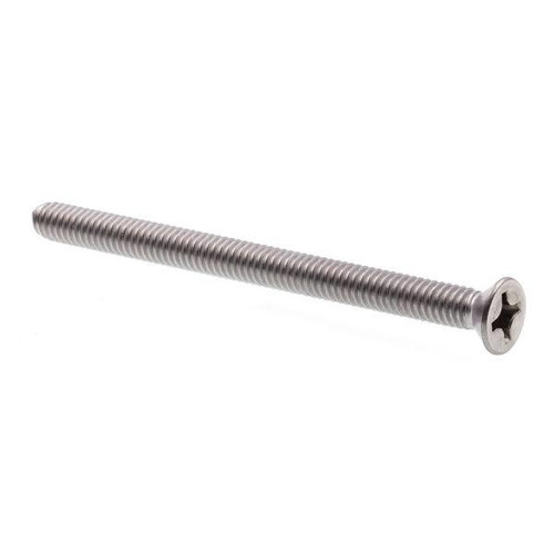 Machine Screws , Flat/Phillips Dr , 12-24 X 3" , Grd 18-8 Ss , Package Of 25