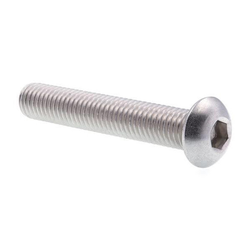 Skt Cap Scws, Btn Hd, Hex Dr, Grd 18-8 Ss, Package Of 5