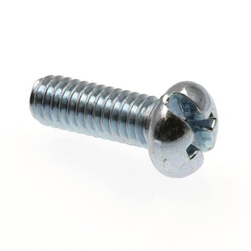 Machine Screws Round/Phillips/Slotted Combo Dr 8-32 X 1/2" Zinc Package Of 100