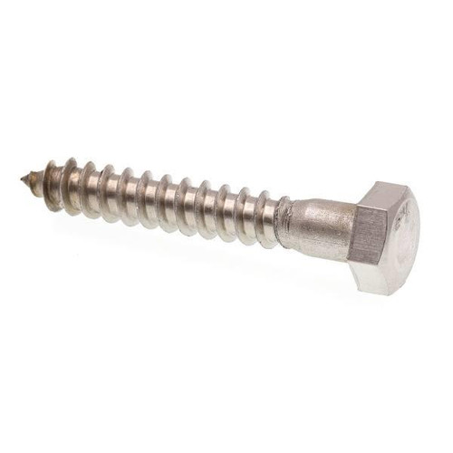 Hex Lag Scws, .grd 18-8 Ss, Package Of 25