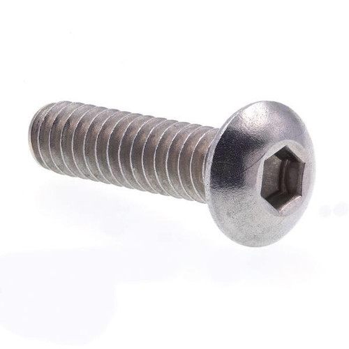 Skt Cap Scws, Btn Hd, Hex Dr, #10-24, Grd 18-8 Ss, Package Of 10