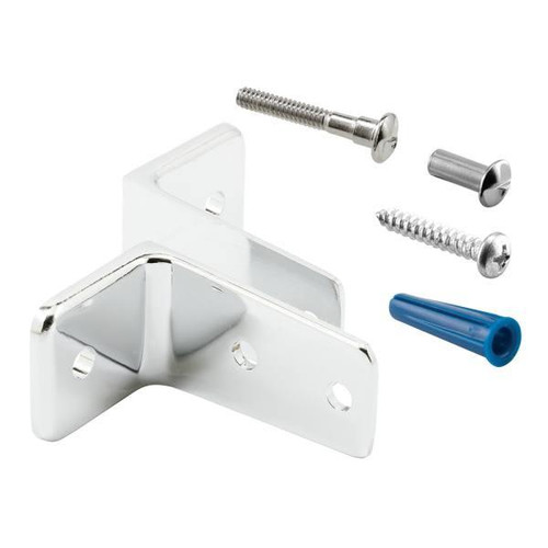 Sentry Two Piece Wall Brkts, Zc Alloy, Chrome Plated Finish Set , Package Of 2