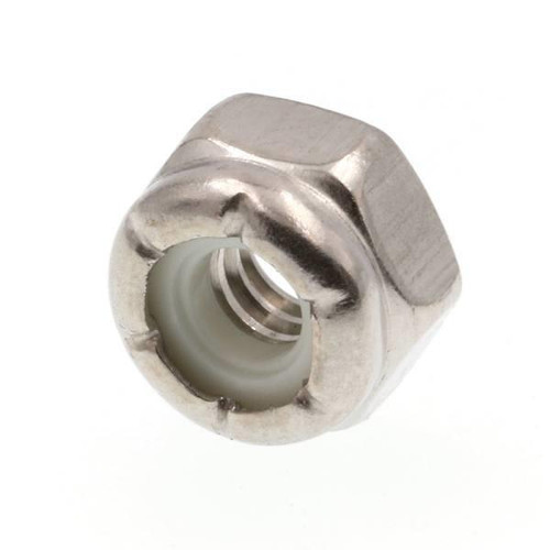 Nylon Insert Lock Nut #10-24 N/M 18-8 Stainless Steel Package Of 25