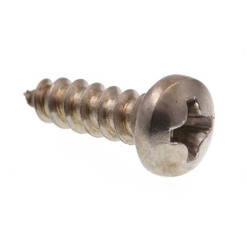 Prime-Line #6 X 1/2 In. Stainless Steel Pan Head Phillips Screw,25-Pack