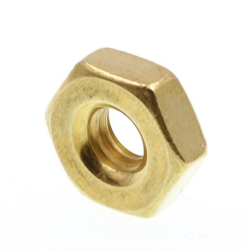 8-32 Machine Screw Brass Hex Nut (50-Pack)