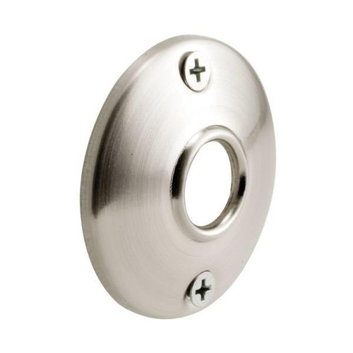 Defender Security Door Knob Rosettes , 2-1/2" O.d. , Satin Nickel , Package Of 2