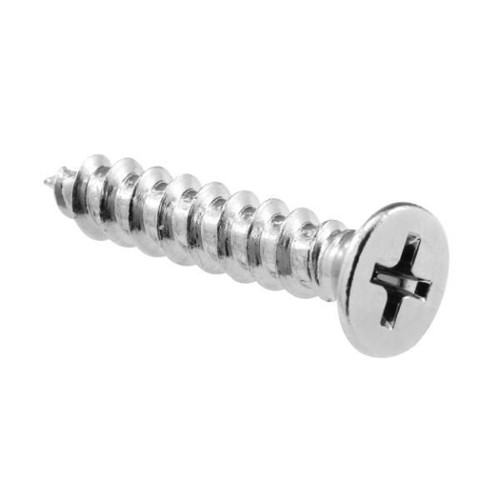 Sentry Philfths, #10 X 1 In., Stl, Chrm Plated, Package Of 100