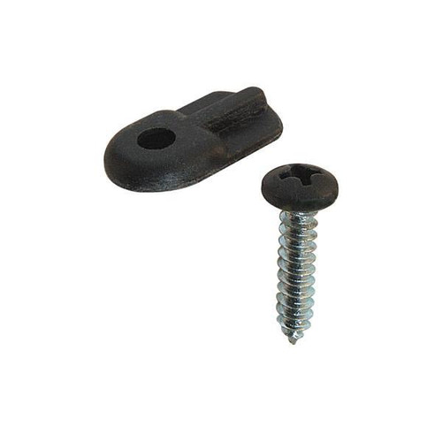 Make 2 Fit Flush Screen Clips With Screws, Plast, Blk, Package Of 12