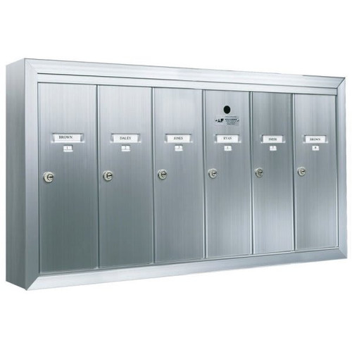 Florence Mfg Surface Mount Vertical 6-Door Mailbox