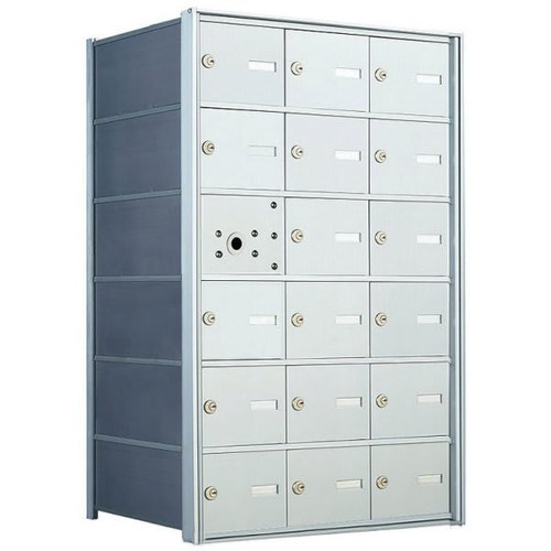 Florence Mfg 1400 Horizontal Mailbox -17 Compartments, Aluminum
