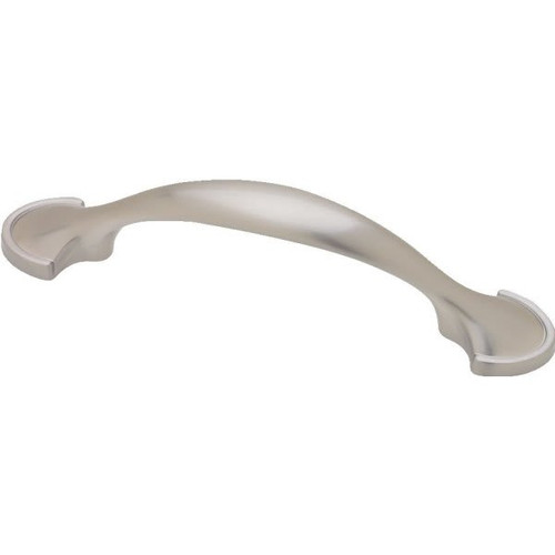 Liberty Hardware 3/76mm Half Round Foot Pull, Satin Nickel, Package Of 25