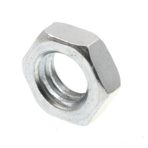 Hex Jam Nuts, -14, A563 Grade A Zc Stl, Package Of 25