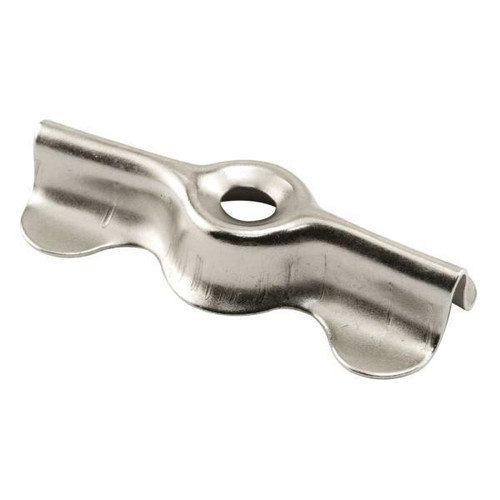 Nkl-Plated Double-Wing Flush Clips, Package Of 6
