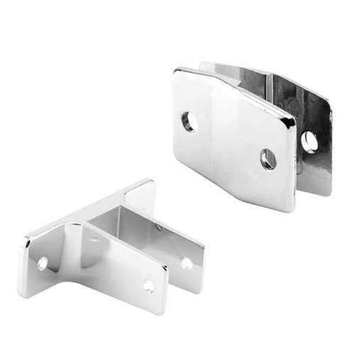 Sentry Alcove Bracket Kit, 1 In. Panels, Zinc Alloy, Chrm Plated , Package Of 4