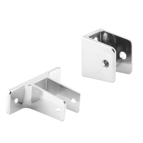 Sentry Panel Bracket Wall Kit, For 1 In. Panels, Zinc Alloy, Chrm Plated Set