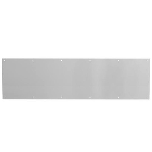 Kick Plate, 8 In. X 34 In., Stn Nkl, Alum