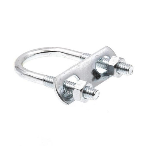 U-Bolts, Round Bend, Zinc Sl, Package Of 10